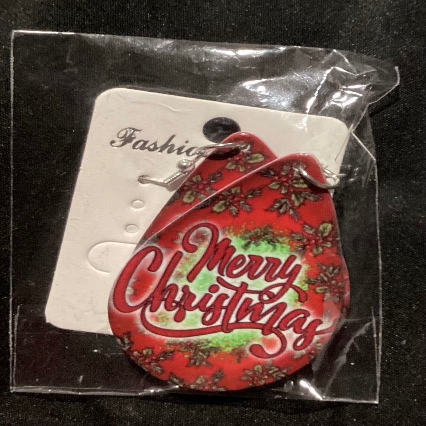 Christmas Circle Earrings
