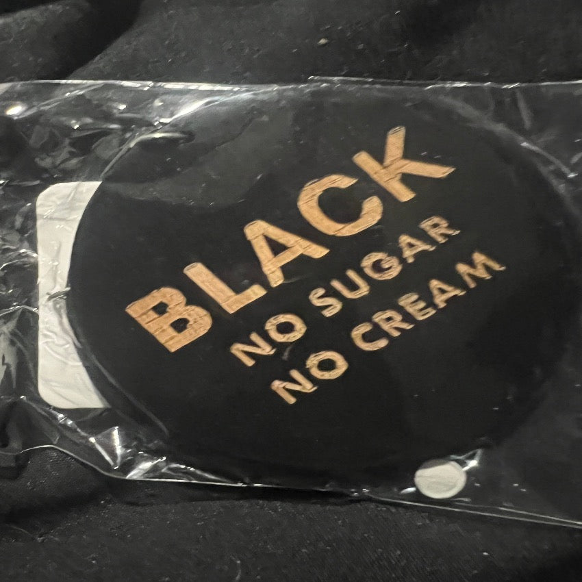 Black Circle Earrings