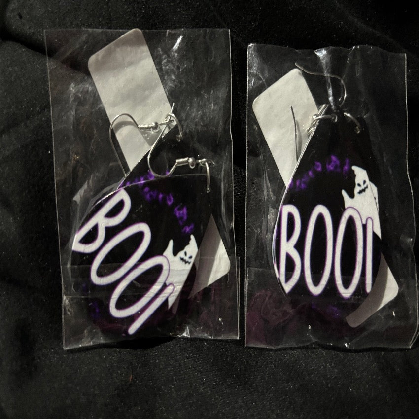 Halloween Circle Earrings