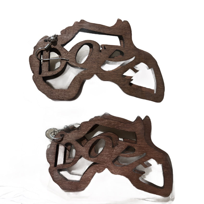 Dope 2 Circle Earrings – Tan or Dark Brown