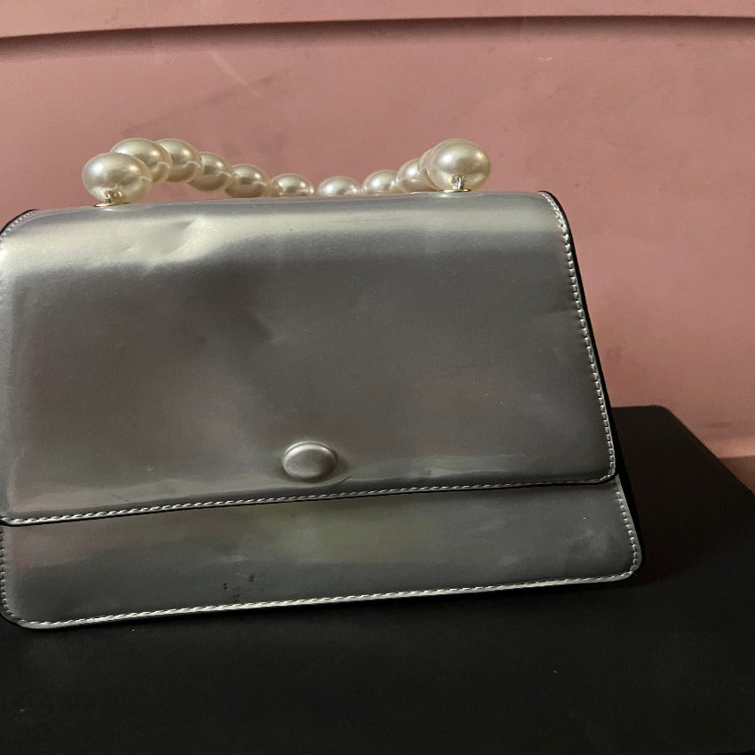 Versatile Mother of Pearl Shoulder Bag