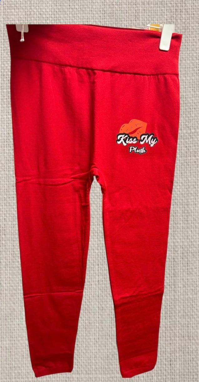 “Kiss My Plush” Leggings