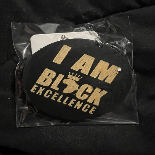 Black Excellence Circle Earrings – Black and Natural