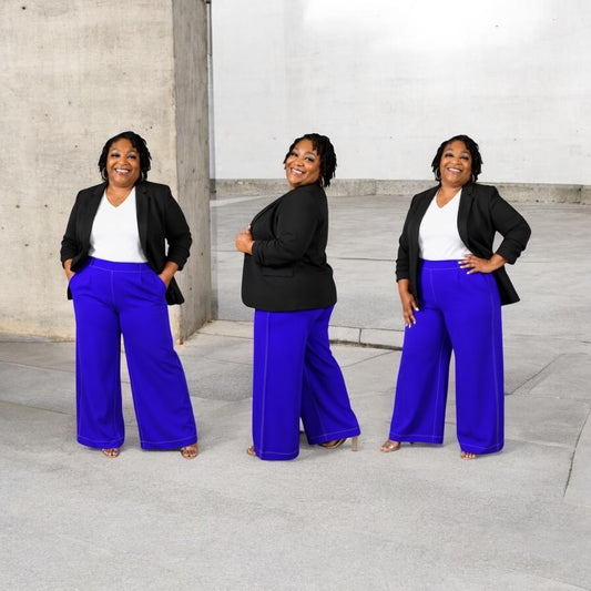 Royal Confidence Wide-Leg Pants