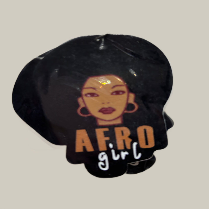 Afro Girl Circle Earrings