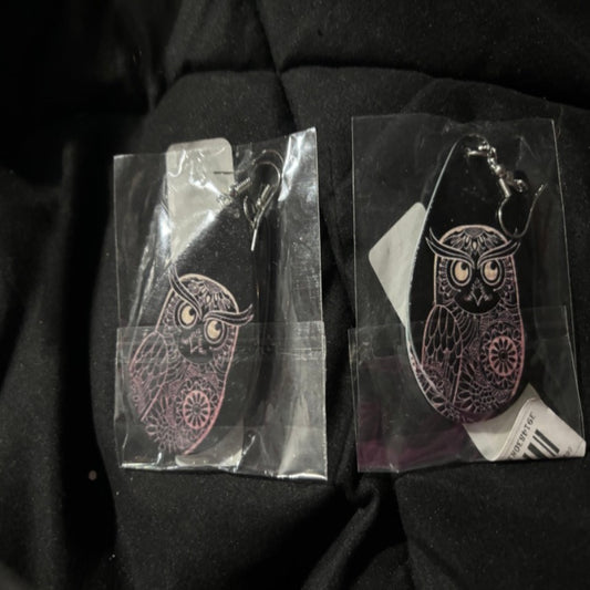 Owl Circle Earrings