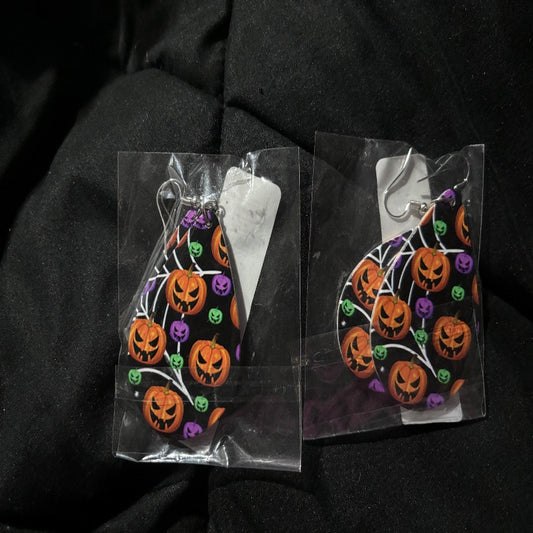 Halloween Circle Earrings