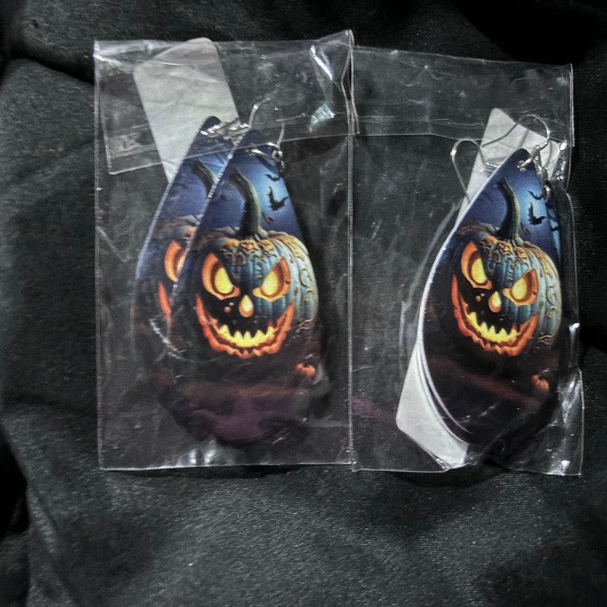 Halloween Circle Earrings