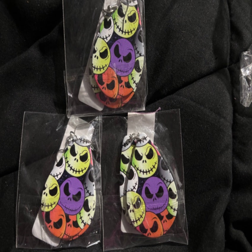 Halloween Circle Earrings