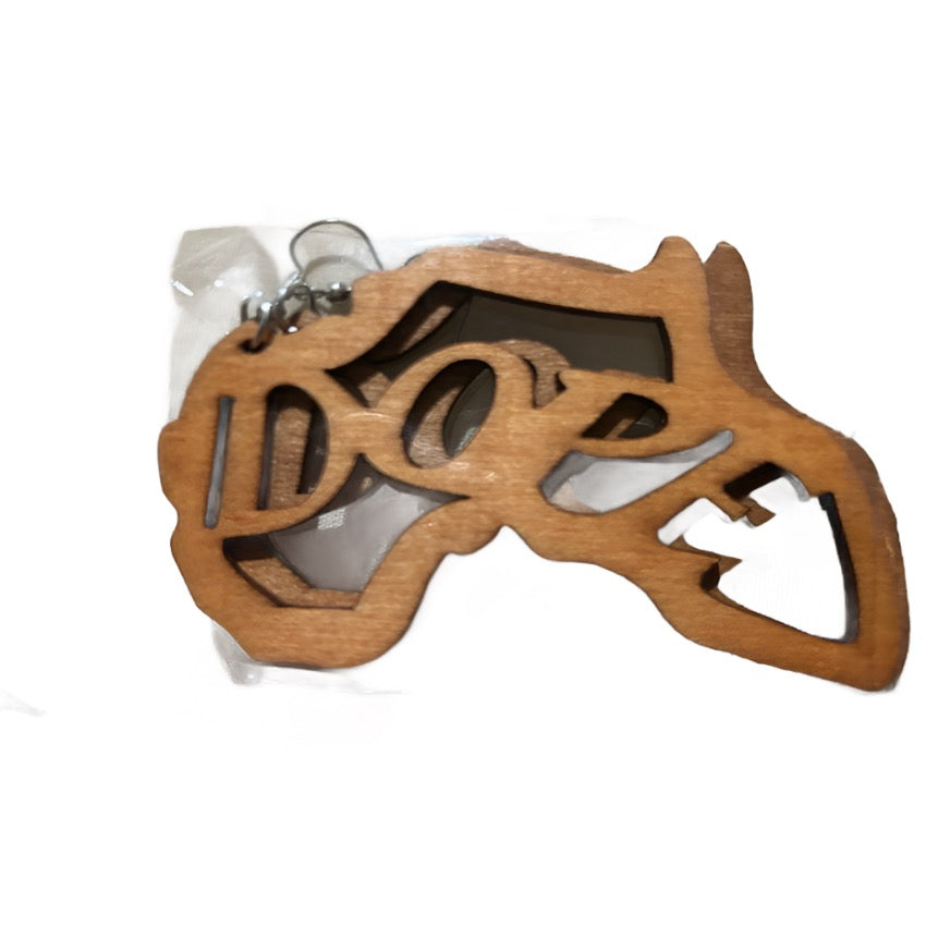 Dope 2 Circle Earrings – Tan or Dark Brown