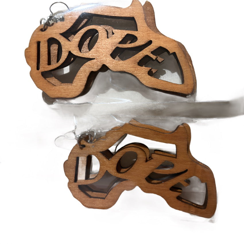Dope 2 Circle Earrings – Tan or Dark Brown