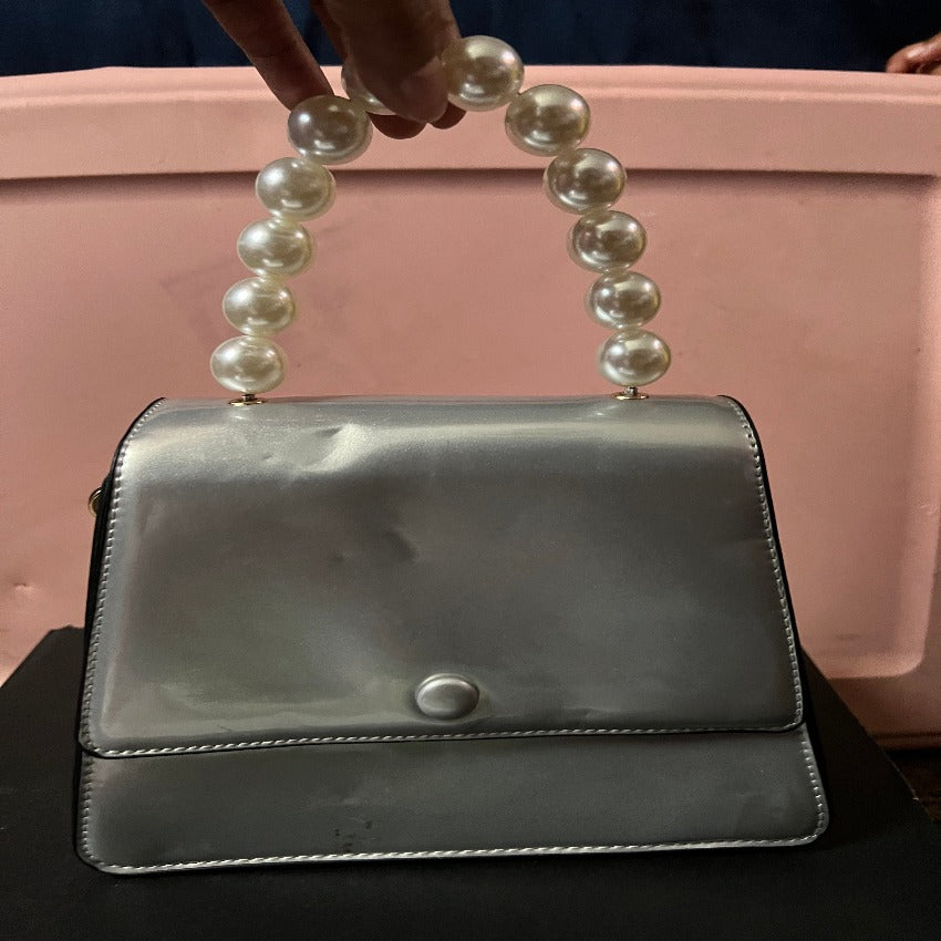 Versatile Mother of Pearl Shoulder Bag