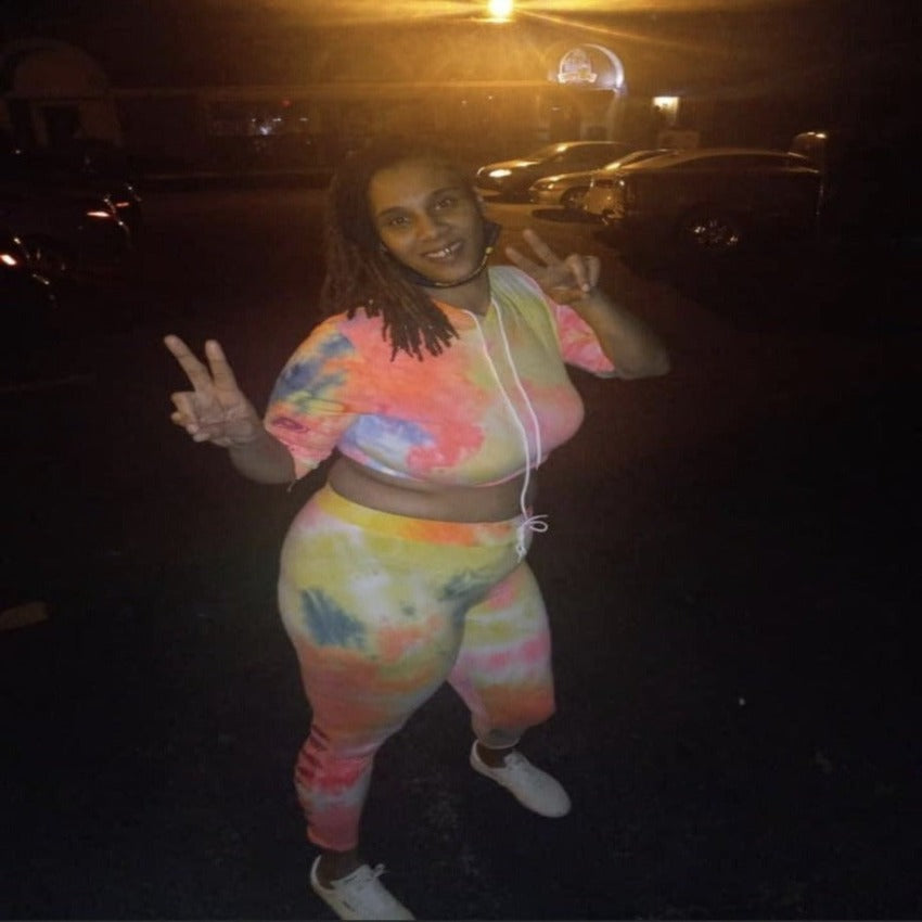 Pink “Tye Dye” Set